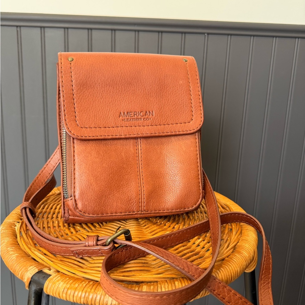 American Leather Co. Tan Crossbody Bag
